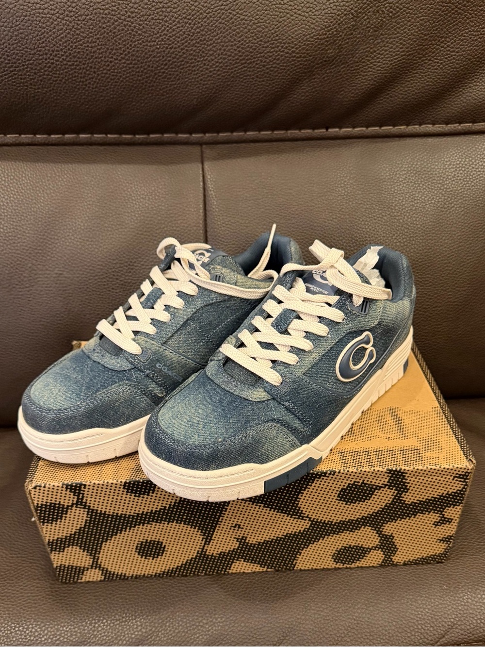 COACH SoHo sneakers in blue denim BNNU